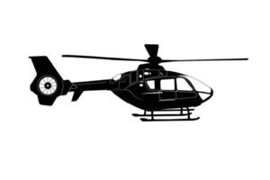 helicóptero. ilustração vetorial de helicóptero em gráfico de vetor preto. ar, helicóptero, ícone de transporte, design plano.