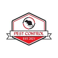logotipo de veneno de rato, logotipo de controle de pragas vetor