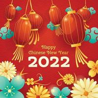 feliz ano novo chinês 2022 vetor