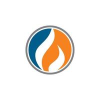 logotipo de petróleo e gás, logotipo industrial vetor
