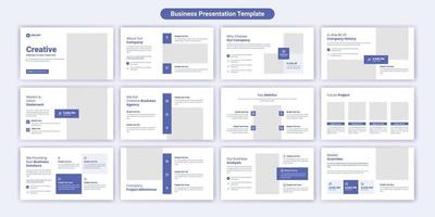 design de modelo de slides de apresentação de negócios criativos. use para fundo de apresentação moderno, design de brochura, controle deslizante da web, página de destino, relatório anual, perfil da empresa vetor