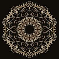 ornamento de mandala ou design de fundo de flores. vetor