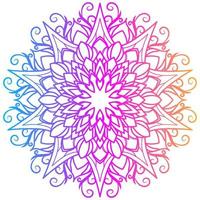 ornamento de mandala ou design de fundo de flores. vetor