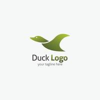 modelo de design de logotipo de pato. ilustração vetorial vetor