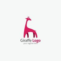 modelo de design de girafa. ilustração vetorial de animais selvagens vetor