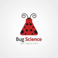 modelo de design de logotipo de bug. ilustração vetorial vetor