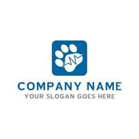 logotipo de cuidados com animais de estimação, logotipo veterinário vetor