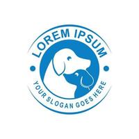 logotipo de cuidados com animais de estimação, logotipo veterinário vetor