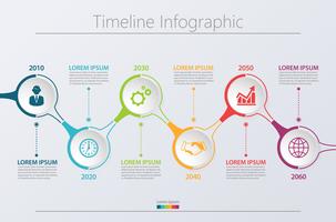 Modelo de infográfico de negócios de apresentação. vetor