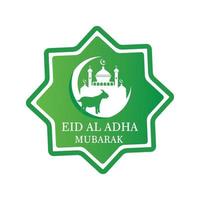 logotipo eid al adha, vetor de logotipo islâmico