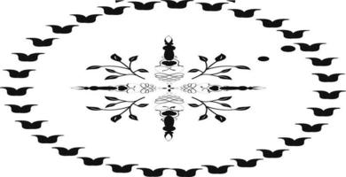 imprimir forma redonda ventage, ilustração vetorial com fundo branco pode ser para empresa, indústria, web e para outros. conjunto de design de emblema ventage batik indonésia é uma técnica de desenho vetor
