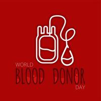 dia mundial do doador de sangue. ilustração vetorial para o feriado. medicina, tratamento, médicos. vetor