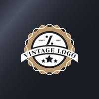 modelo logotipo vintage retrô. design moderno clássico vetor