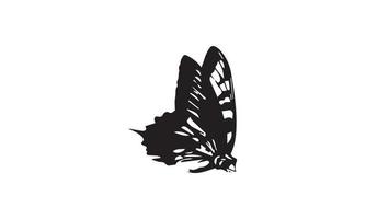 desenho de ilustração vetorial silhueta de borboleta vetor