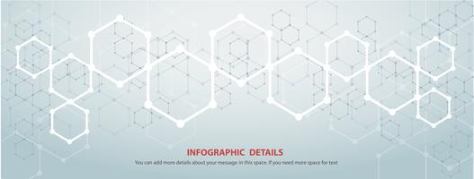a forma do hexágono conceito design abstrato tecnologia fundo vetor