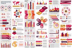 Molde do projeto do vetor do visualização dos dados dos elementos de Infographic. Pode ser usado para etapas, opções, processos de negócios, fluxo de trabalho, diagrama, conceito de fluxograma, cronograma, ícones de marketing, gráficos de informação.