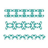 design de vetor de borda de ornamento de redemoinho vintage