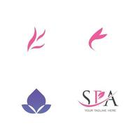 modelo de design de ilustração vetorial de logotipo de spa vetor