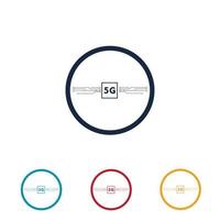 modelo de design de ilustração de logotipo 5g vetor