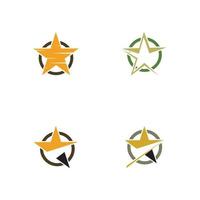 modelo de ícone de estrela vetor