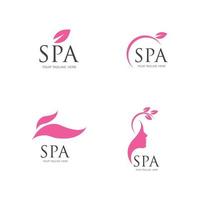 modelo de design de ilustração vetorial de logotipo de spa vetor