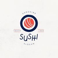 vetor de logotipo de sushi