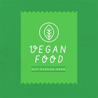 vetor de logotipo vegan