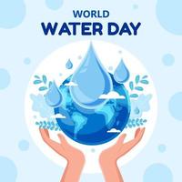 dia Mundial da Água vetor