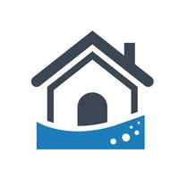 ícone de seguro contra inundações vetor