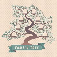 Desenho de vetor de árvore genealógica