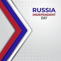 dia da independência da rússia. vetor de cartão criativo