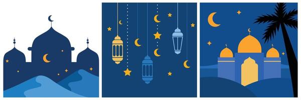 ilustração de fundo elegante no tema do ramadã vetor