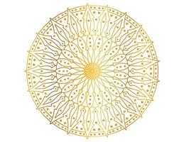 design de mandala com padrão dourado, fundo, flor, tradicional vetor