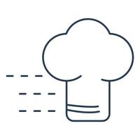 ícone de entrega de chef para site, promoção, mídia social vetor