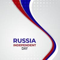 dia da independência da rússia. vetor de cartão criativo