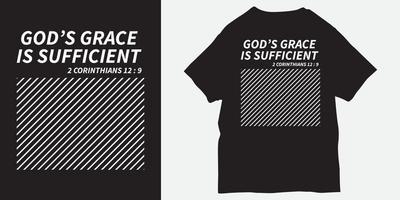 palavras motivacionais da bíblia para impressão de camiseta vetor