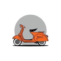 ilustração de scooter, formato pronto eps 10 vetor