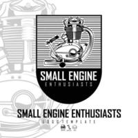 logotipo de entusiastas de motores pequenos, formato pronto eps 10.eps vetor