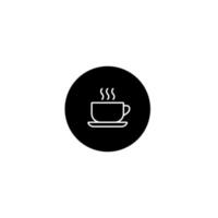 vetor de ícone de xícara de café isolado no fundo branco