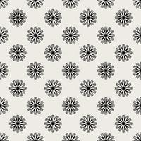 Sem costura de fundo. Conceito moderno abstrato e clássico antigo. Tema elegante design criativo geométrica. Vetor de ilustração. Cor preto e branco. Forma floral e flor