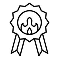 ícone de linha de emblema vetor
