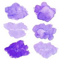 Fundo abstrato roxo da aguarela. Elemento de aquarela para cartão. Ilustração vetorial vetor