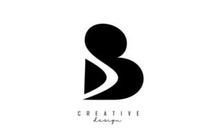 ilustração em vetor de letra abstrata b, design de conceito para o logotipo da empresa, crachá, etiqueta, web.