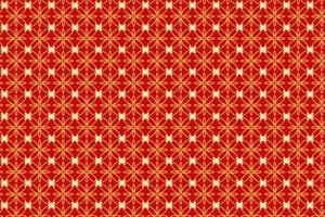 padrão de vetor chinês, padrão tradicional, textura tradicional, fundo vermelho e dourado
