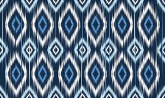 geométrico étnico oriental ikat padrão design tradicional para plano de fundo, tapete, papel de parede, roupas, embrulho, batik, tecido, ilustração vetorial. estilo bordado. vetor