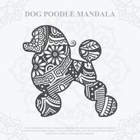 vetor de mandala de cachorro. estilo boho svg. eps 10