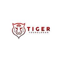 vetor de design de logotipo de tigre