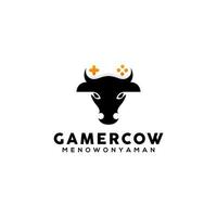 vetor de design de logotipo de vaca