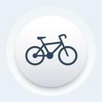 ícone de bicicleta, pictograma de vetor de bicicleta
