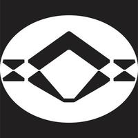 o logotipo do personagem em um oval pode ser usado para logotipos de empresas, logotipos de comunidades, papéis de parede, aplicativos para smartphones, banners, panfletos e muito mais vetor
